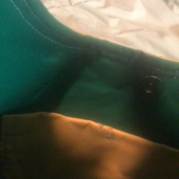 Tropical Yellow green knotted palm tree bag Hawaii Palm Springs teen tiny tote - Picture 5 of 9